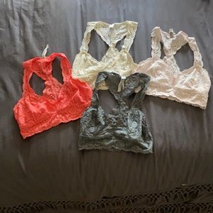 free people gallon lace racerback bralette